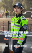 杭州一执勤女骑警神似贾静雯